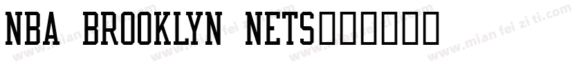 NBA Brooklyn Nets字体转换